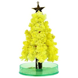 Mini Tree, Magic Tree, Magic Christmas Tree, Magical Tree Growing in Magic Water (08_Standard/Yellow)
