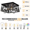 Farmhouse Flush Mount Ceiling Light,Deer Bear Rustic Kitchen Lighting Fixtures
