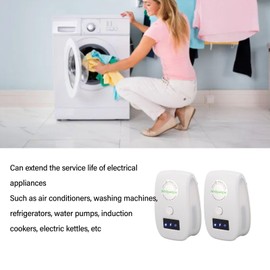 Energy Saver, Stable Voltage Power Saving Device, Increase Appliance Power, Prolong Appliance Life, Suitable for Home Use, ABS Material