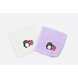 Imabari Towel Certified, Gura & Sora Embroidered Hand Towel, Soft to the Skin (Lilac)