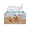 ZDCUSTOM Beach Starfish Tissue Box Cover Rectangle Decorative Tissue Box