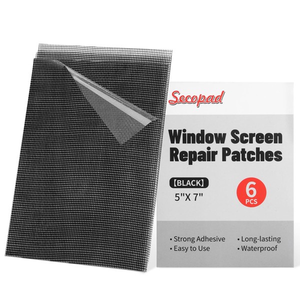 Secopad 5" x 7" Black/Grey Screen Repair Kit, 6 PCS