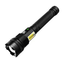 Aeternam Rechargeable Tac Flashlight, 1000+ LMS, Zoomable, LED, USB, IP65, Aluminum Alloy
