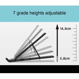Hosoncovy Dizüstü bilgisayar standı, katlanabilir, taşınabilir, ayarlanabilir dizüstü bilgisayar yükseltici tutucu, kaldırma standı, tablet tutucu, dizüstü bilgisayar soğutma standı (pembe)