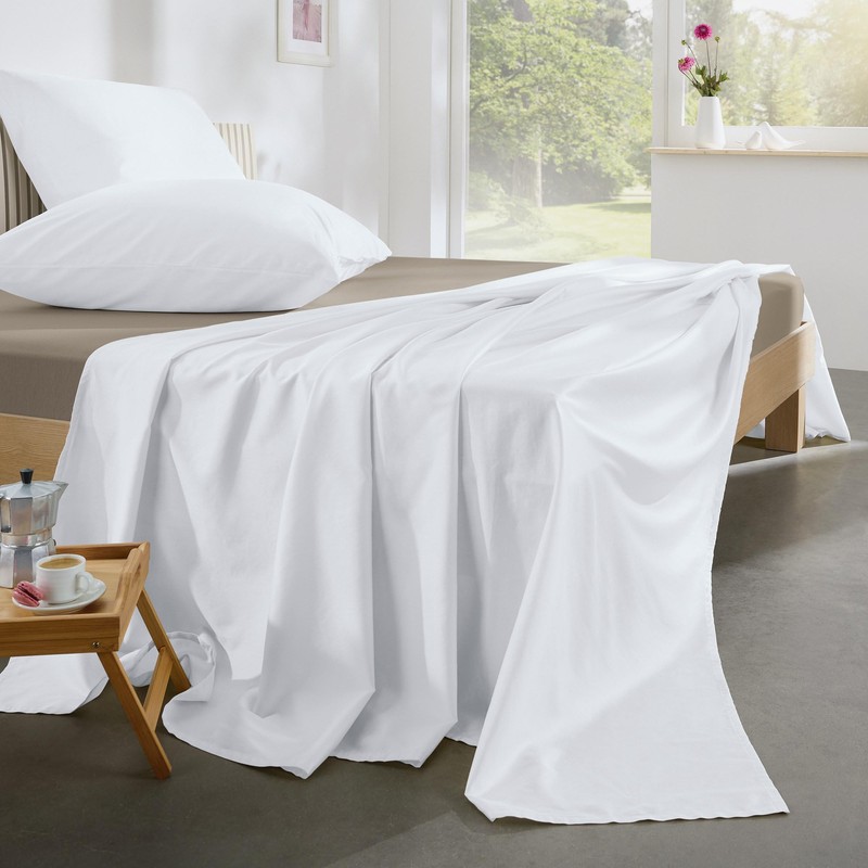 Erwin Müller Summer Bed Sheet and Pillowcases Set 3-Piece Mako
