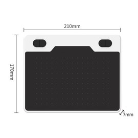 10moons T503 Graphics Tablet Digital Drawing Tablet with 5*3 inch Working Area 8192 Levels Pressure Sensitivity 233PPS Sample Rate