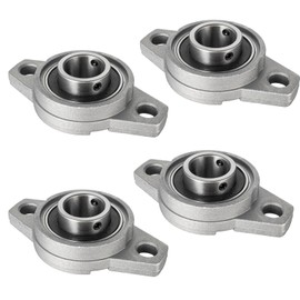 KCNOFNC Pack of 4 Pillow Block Bearings 20 mm Inner Diameter, Ball Bearing Flange Housing, Bearing Block with Ball Bearing, Housing Bearing, Bearing Housing