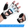 1 Pair 180‑185mm Half Finger Punch Bag Training Gloves Boxing
