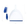 CleanAide Snap On Dust Pan & Broom Kit, Blue &