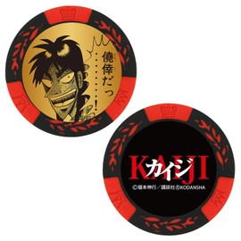 Hokushin Trading HTC Golf Marker Casino Chip Marker Red Diameter 40mm Kaiji KAIJI MK0168