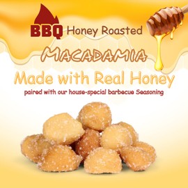 BBQ Honey Roasted Macadamia by It's Delish, 5 lbs Bulk | Gourmet Macadamia Nuts in Honey Sugar Coating and Barbecue Seasoning, Sweet & Savory Nut Snack - Vegan, Kosher Parve