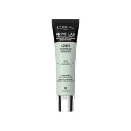 L'Oréal Paris Redness Eraser Primer, Base for Long-Lasting Make-Up, Instant Concealed Redness, Up to 24 Hours Hold, Prime Lab Advanced Derm Primer, 30 ml