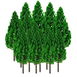 Teegxddy 15 Piece Set Architecture Tree Model Railway Landscape Train Tree Plastic Model Tree Landscape Tree Model Railway Accessories Garden Decoration Crafts Pine Tree