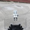SINLIRU Universal Motorcycle Wind Deflector Clear Motorbikes Windscreen Adjustable Clip
