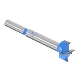 Kozelo Forstner Drill Bit - [19mm] Tungsten Carbide Auger Opener for Wood Furniture Hinge Woodworking Use, Round Shank, Dark Blue