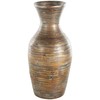 Deco 79 Bamboo Wood Decorative Vase Antique Inspired Pot Centerpiece