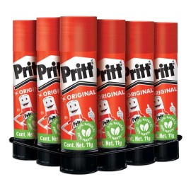 Pack 12 Pegamento en barra Original lavable Blanco Pritt