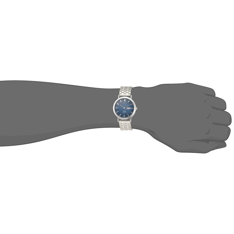 Arias WW19039A-120 Men's Wristwatch, Analog Amalphidia, Waterproof, Metal Band, Navy,
