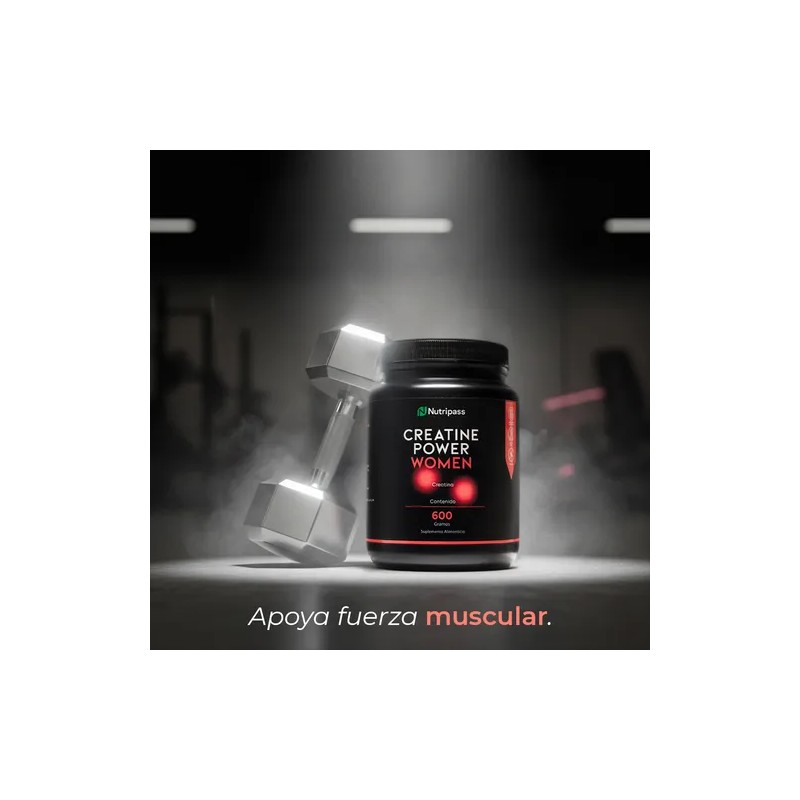 Creatina Monohidratada 600g Creatine Power Women Nutripass Sin Sabor