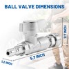 EASYBRO Ball Valve Pressure Washer, 3/8" Quick Connect Ball Valve