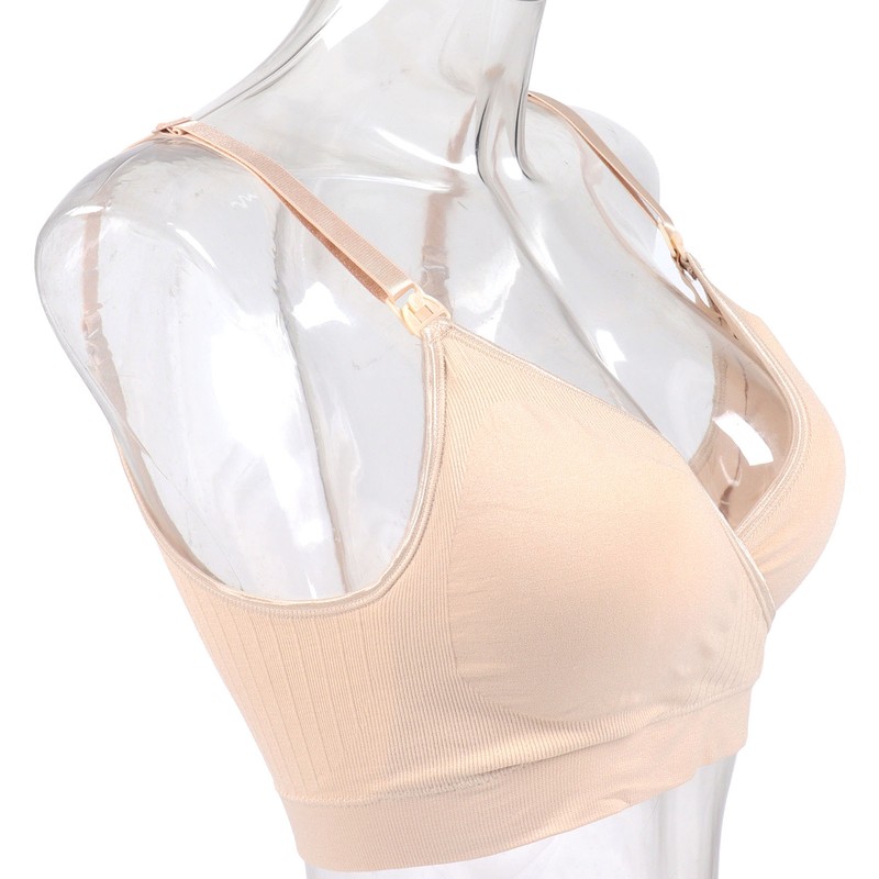 Nursing Bra Front Top Buckle Widened Flanks Four Row Buckle