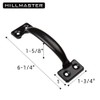 HILLMASTER Heavy Duty Gate Latch Door Handle Hardware Kit for