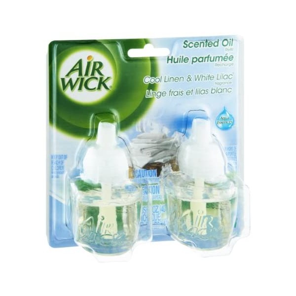Air Wick Cool Linen & White Lilac Scented Oil Refills - 2 CT