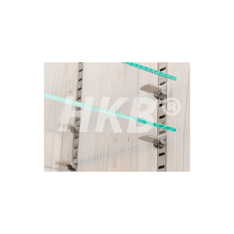 Hettich VARI Galvanised Steel Shelf Support 16 Pieces Shelf Support