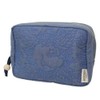 Marushin 1425025300 Moomin Pouch, Quilted Blue, Character, Small Items, Cosmetics,