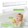Bathtub Splash Guard for Tub Kids, 31 Inch White Bath