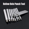 DIY SENRISE 5PCS Leather Punch Tool, 3.5MM Round Hollow Hole