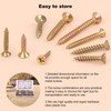 Screws Set, 360 Pieces Wood Screws, Self-Tapping Screws with Countersunk