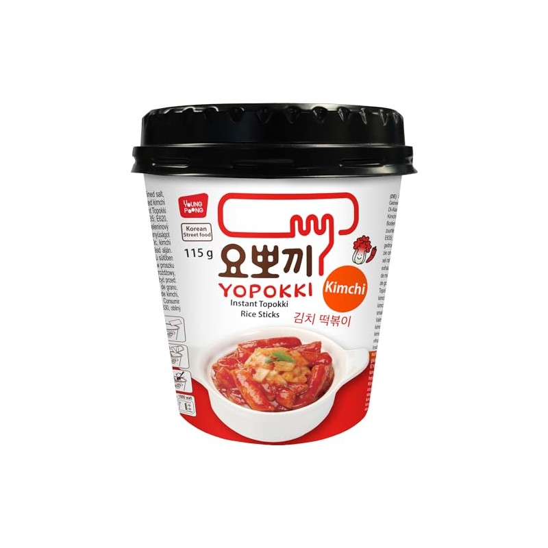 YOPOKKI - Instant Topokki Kimchi - 1 X 115 GR
