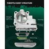 Throttle body Assembly,SCITOO throttle plate kits 672000 compatible for Honda