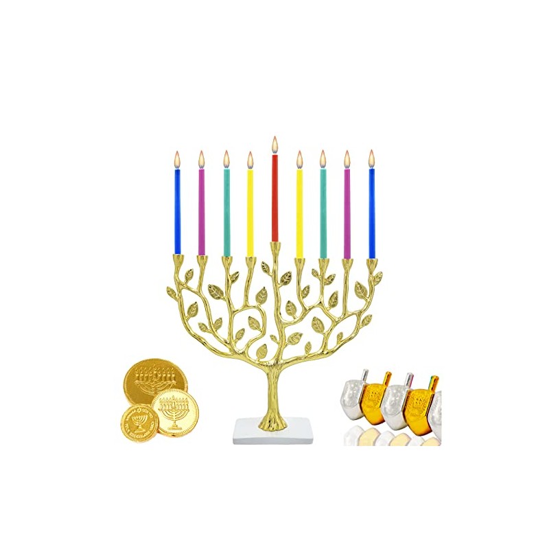 The Dreidel Company Hanukkah Menorah Árbol de la vida con