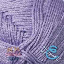 Hilaza Eulali 100% algodón, madeja de 100 gramos (Lila)