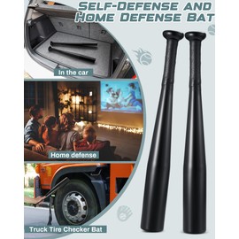 Simgoing Simgoing 3 Pcs Aluminum Baseball Bat 17-inch One Hand Metal Training Bat for Self Defense, Baseball Practice, DIY Craft