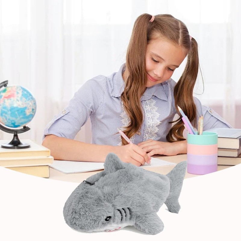 Plush Pen Case, Cute Shark Plush Pencil Case, Convenient, Dustproof,