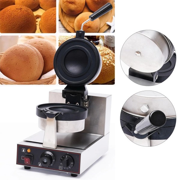 Unbranded Commercial Electric Burger Waffle Maker Machine Hamburger Panini Press