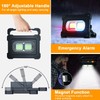 Eraylife Rechargeable LED Work Light with Stand, 120W 348Leds 10000LM