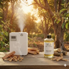 Esencia ambiental para difusores profesionales y aromaterapia de alta concentración, 250 ml, aroma inspirado en diseñadores perfumistas Inspirada en Tiendas de Lujo (Sándalo)