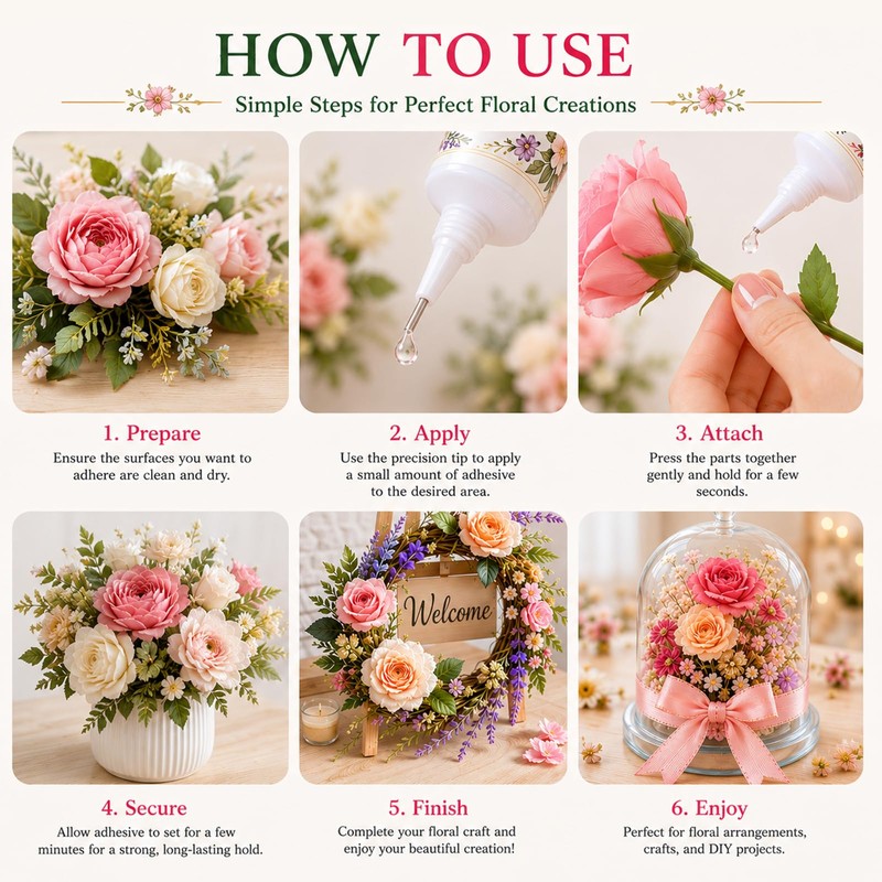 TBTFW Floral Adhesive, Floral Glue for Fresh Flowers-2.1oz
