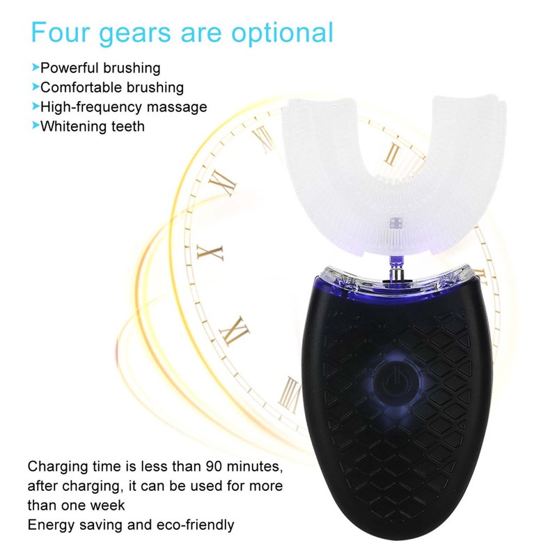 U shaped Adult Electric Sonic Toothbrush Automatic Cleaning Toothbrush Oral