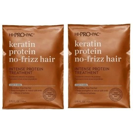HI PRO PAC KERATIN INTENSE PROTEIN THREATMENT HAIR FRIZZ FREE HAIR 2Pks 1.75floz