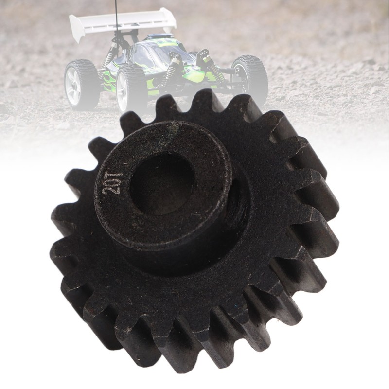 20T 22mm Diameter RC Motor Gear Steel Rust Protection Black