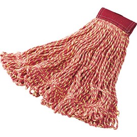 Rubbermaid Commercial Super Stitch Mop, Large, 5" Band, Red, Replacement Mop Head, Heavy Duty Quality, Commercial Grade