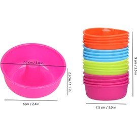 16 moldes de silicona para donas, mini moldes redondos antiadherentes, de color brillante, reutilizables, para hornear