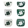 Golf Headcover Putter Cover Mallet Magnetic Closure Center Shaft Clover