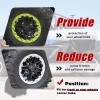 Slaction 4Pcs Black Wheel Center Hub Cap For 11065-1341 Kawasaki