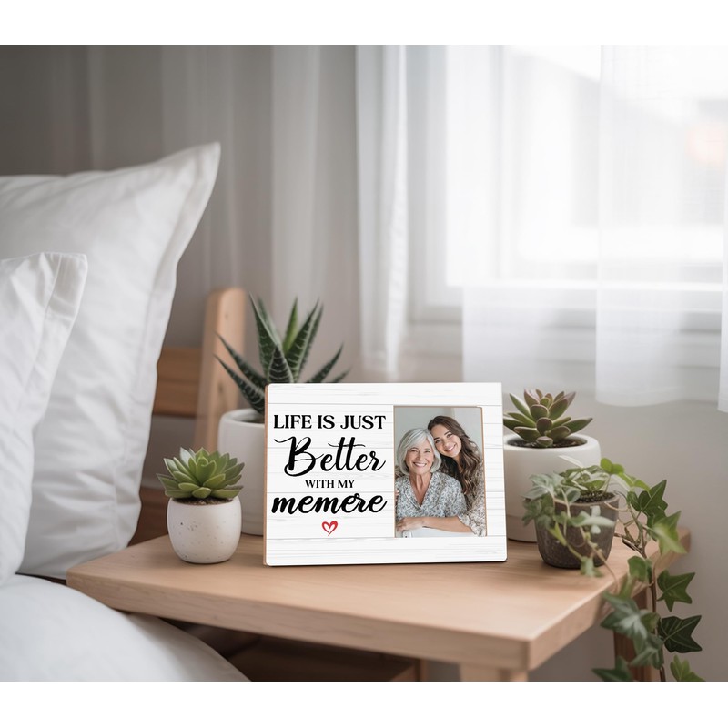 Memere Picture Frame,Gifts for Grandma,Life Is Better with My Memere